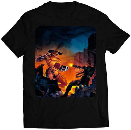 Doom II Premium Unisex T-shirt (Vectorized Design)