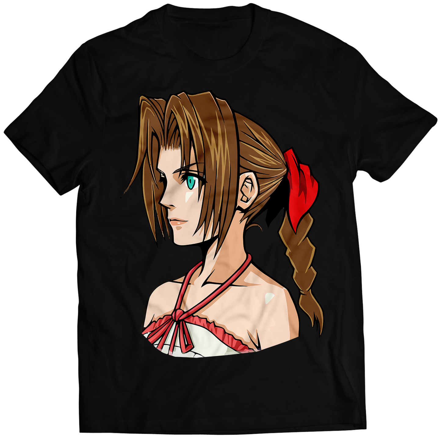 Aerith Before Crisis FF7 FFVII Premium Unisex T-shirt (Vectorized Design)