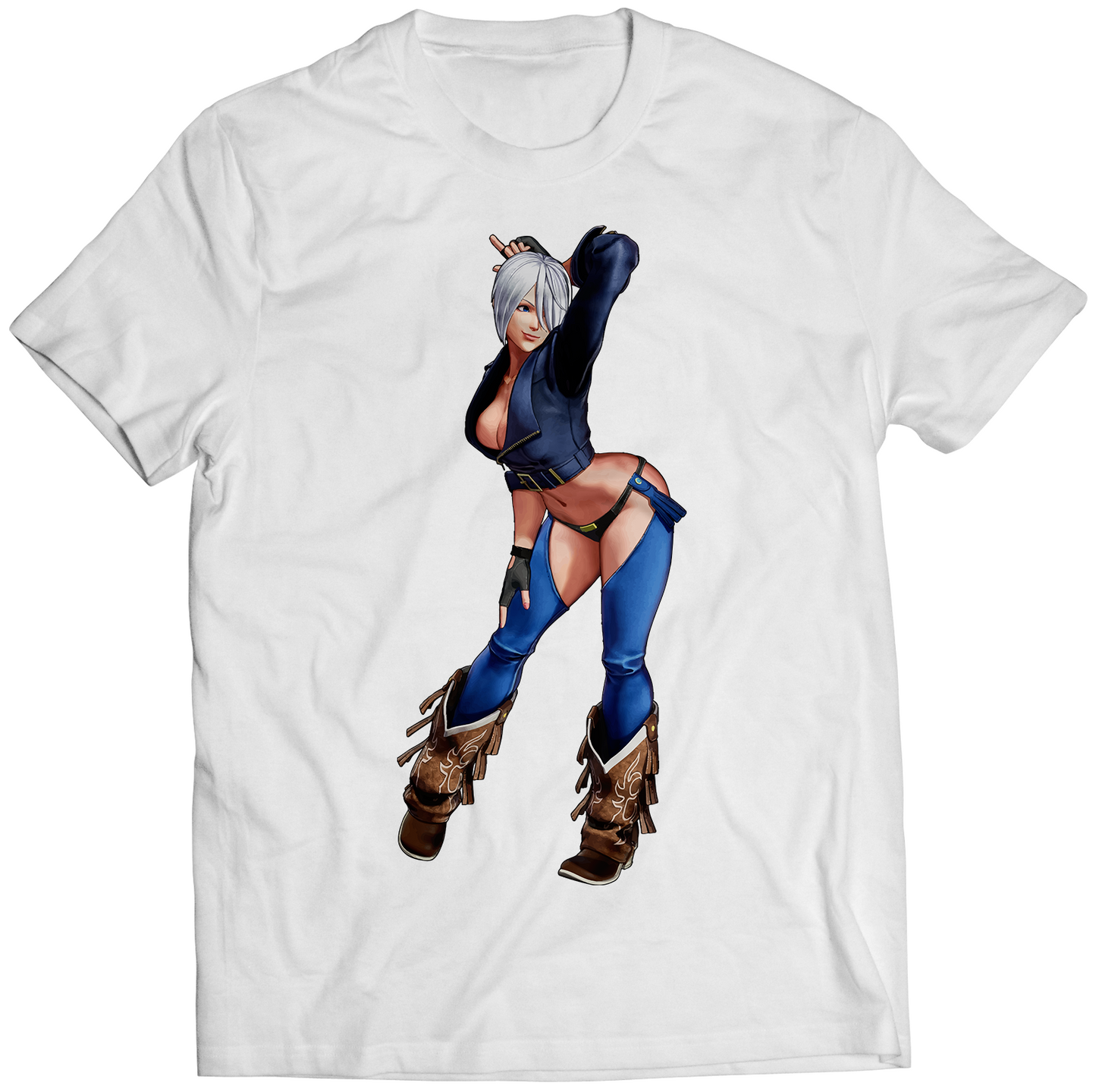 Angel KOF15 KOFXV Premium Unisex T-shirt (Vectorized Design)