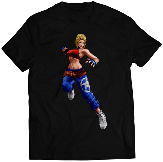 Blue Mary KOF15 KOFXV Premium Unisex T-shirt (Vectorized Design)