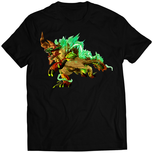 Thunderlord Zinogre MHS2: WOR Premium Unisex T-shirt (Vectorized Design)