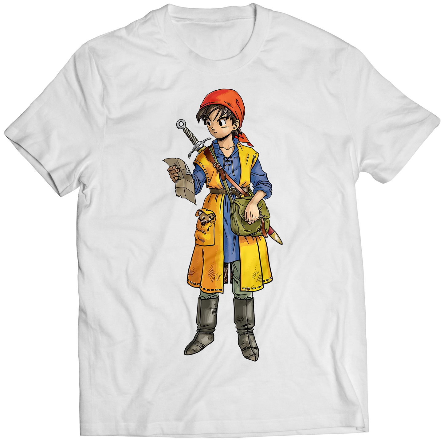 Hero DQ8 VIII Premium Unisex T-shirt (Vectorized Design)