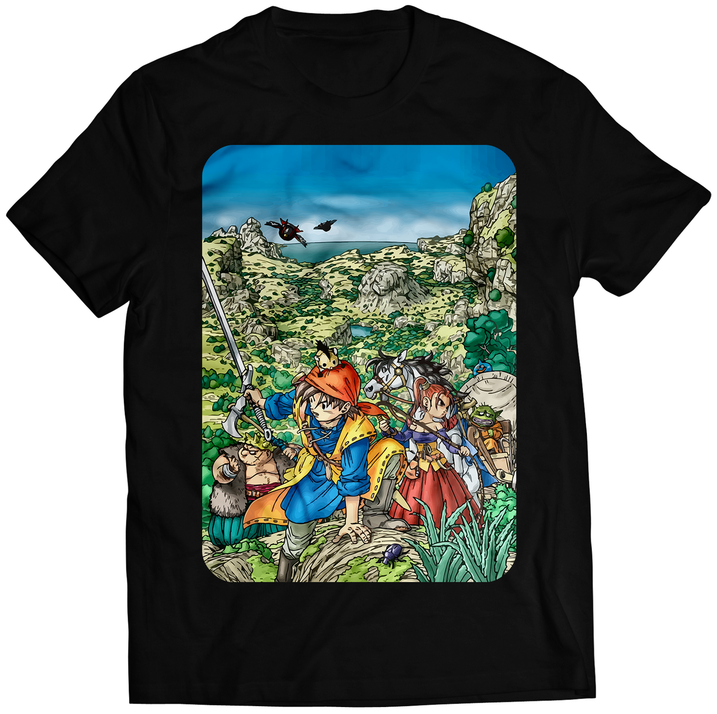 DQ8 VIII Cover Premium Unisex T-shirt (Vectorized Design)